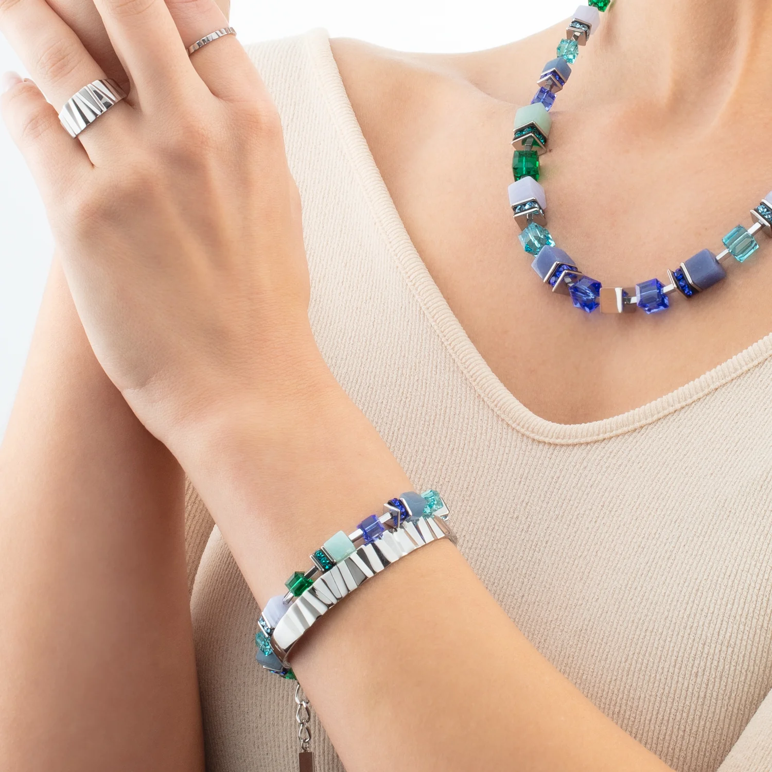 Bague Slim Wave Silber - Image 3