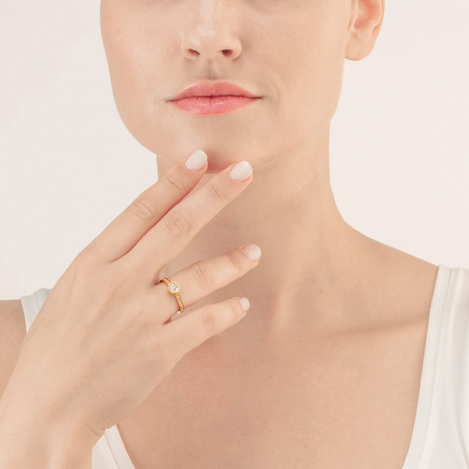 Bague Sparkling Dots or cristal - Image 3