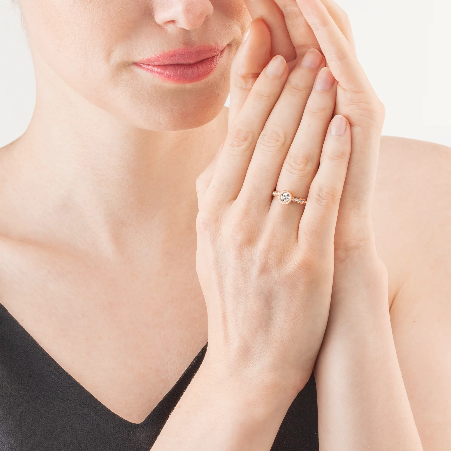 Bague Sparkling Dots or rose cristal - Image 3