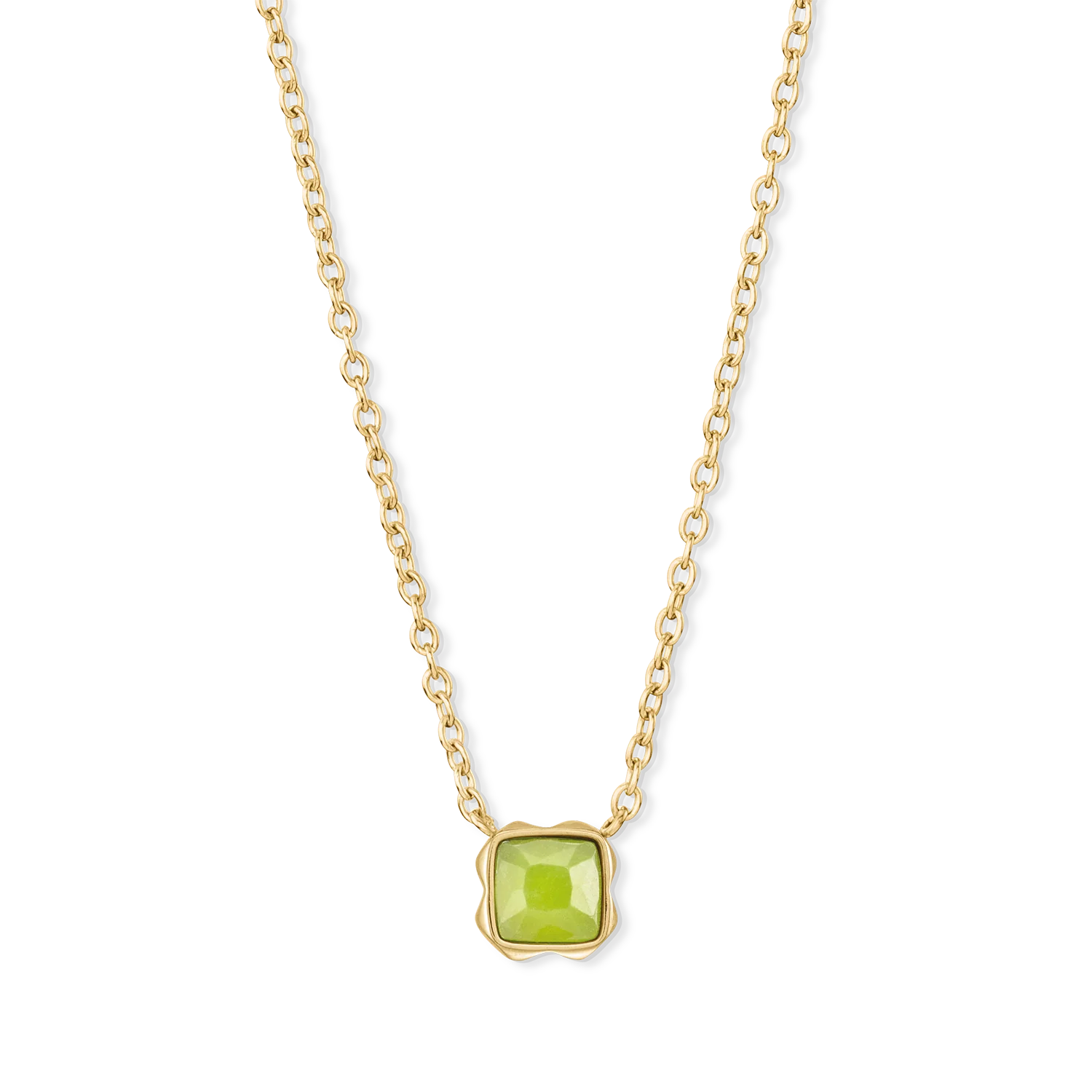 Birthstone Août Collier Jade Vert Or - Image 2