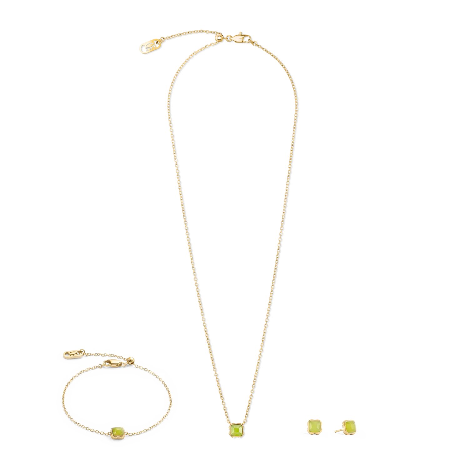 Birthstone Août Collier Jade Vert Or - Image 3