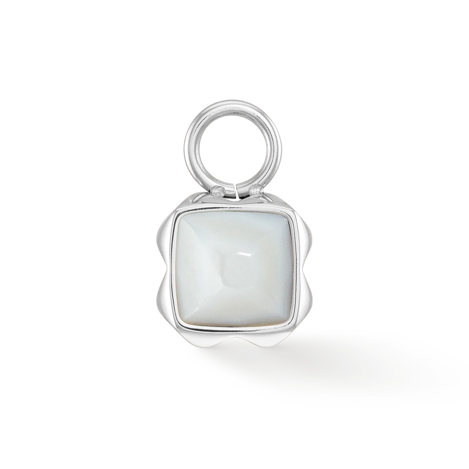 Birthstone Avril Charm Quartz Blanc Argent - Image 2