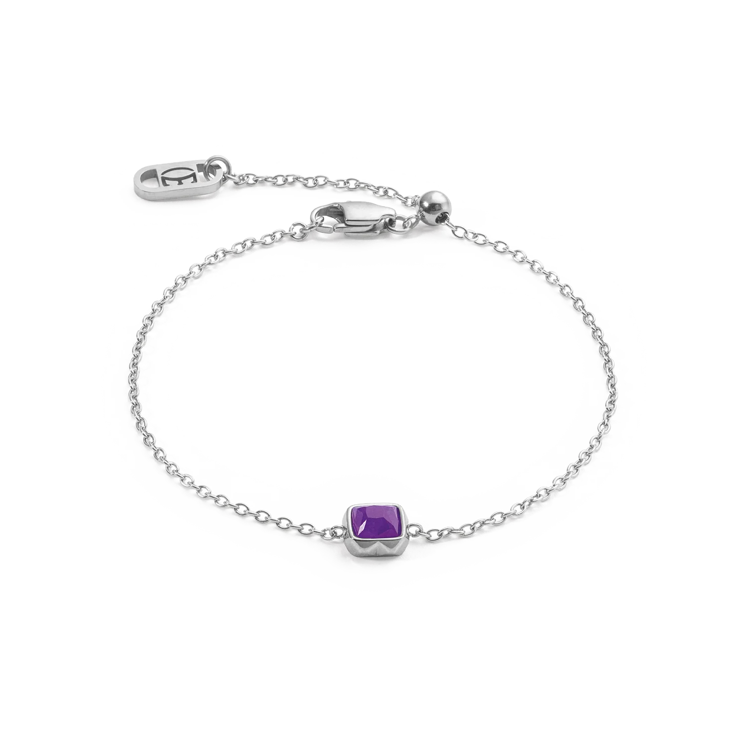 Birthstone Février Bracelet Sugilite Argent