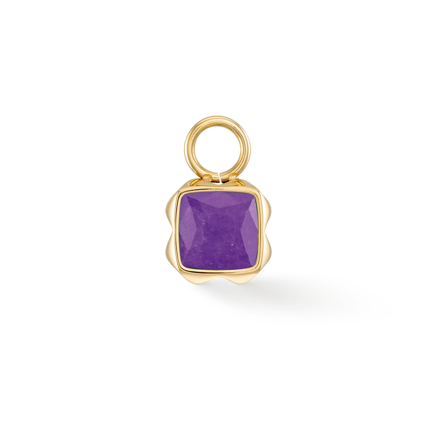 Birthstone Février Charm Sugilite or