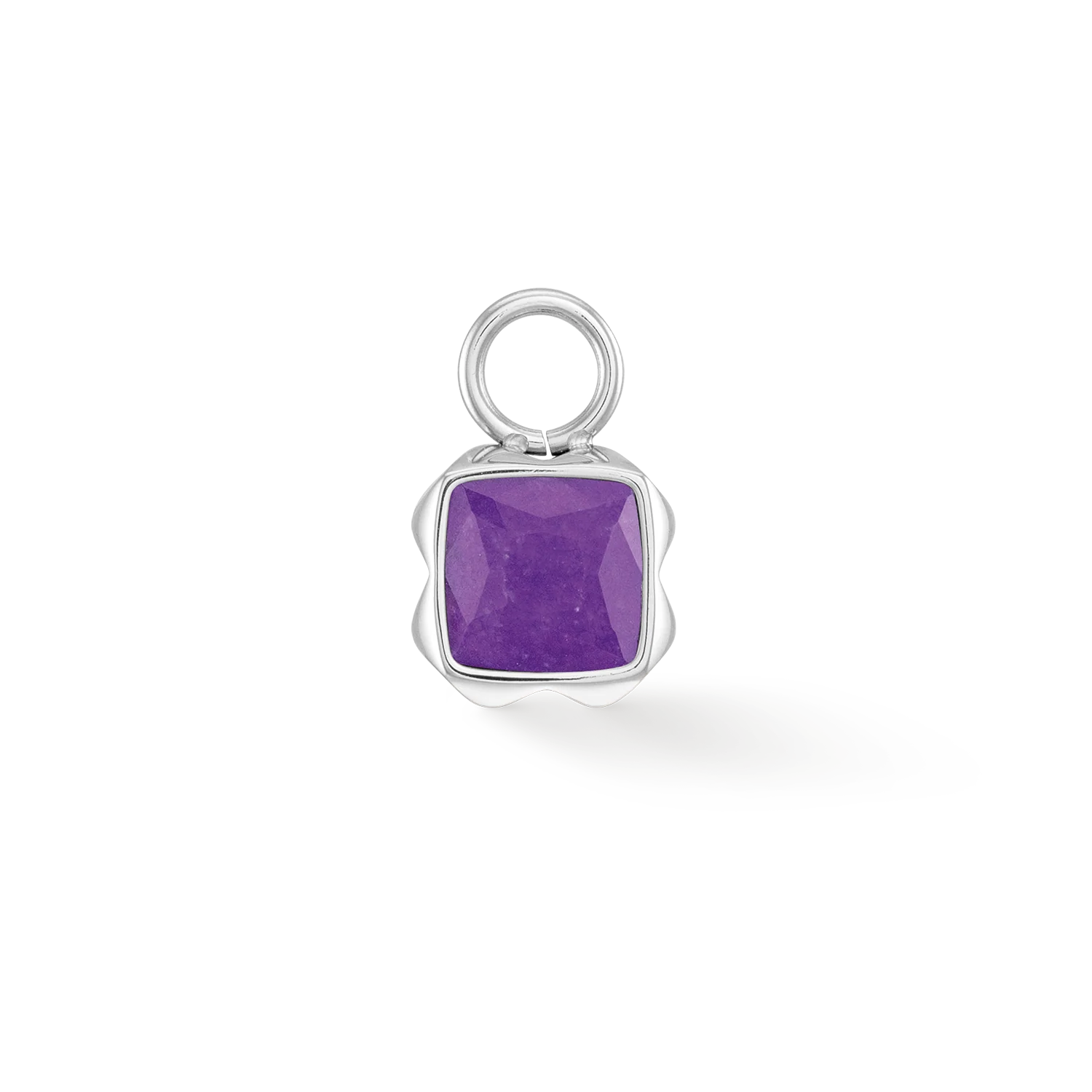Birthstone Février Charm Sugilith Argent