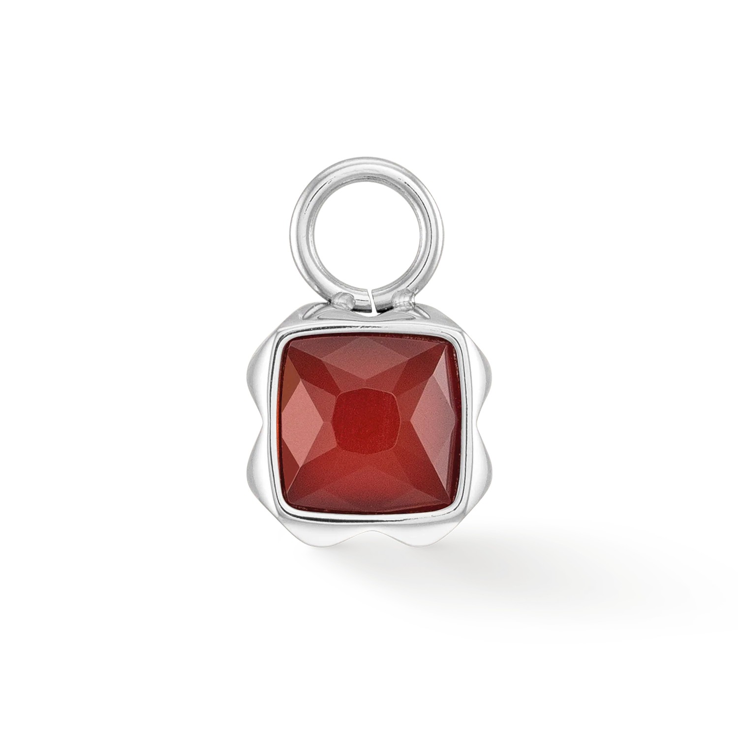 Birthstone Janvier Charm Agate Rouge Argent - Image 2