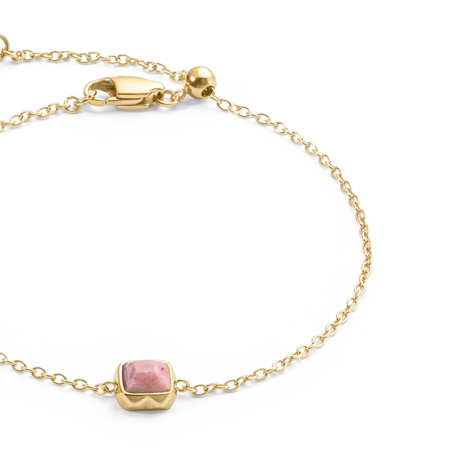 Birthstone Juillet Bracelet Rhodochrosite or - Image 2
