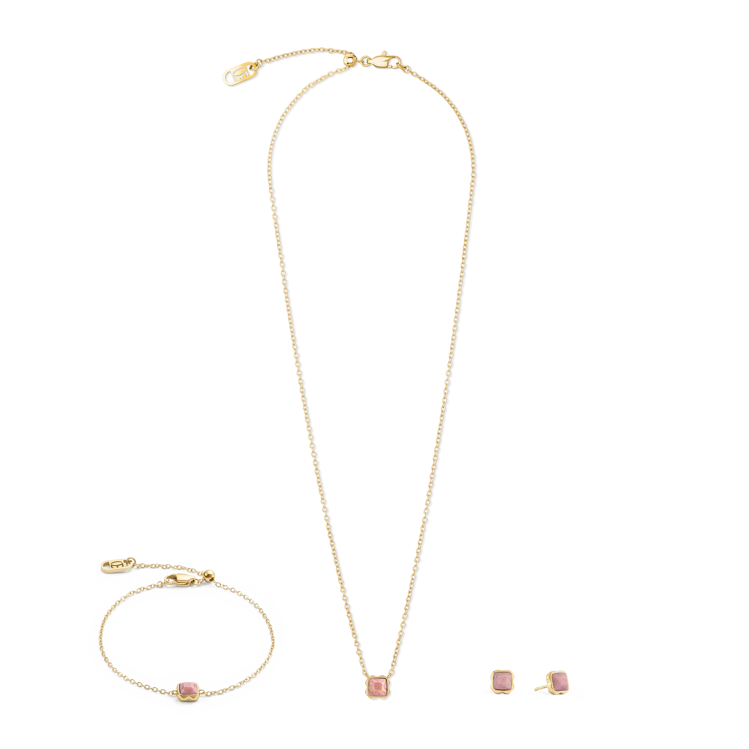 Birthstone Juillet Bracelet Rhodochrosite or - Image 3
