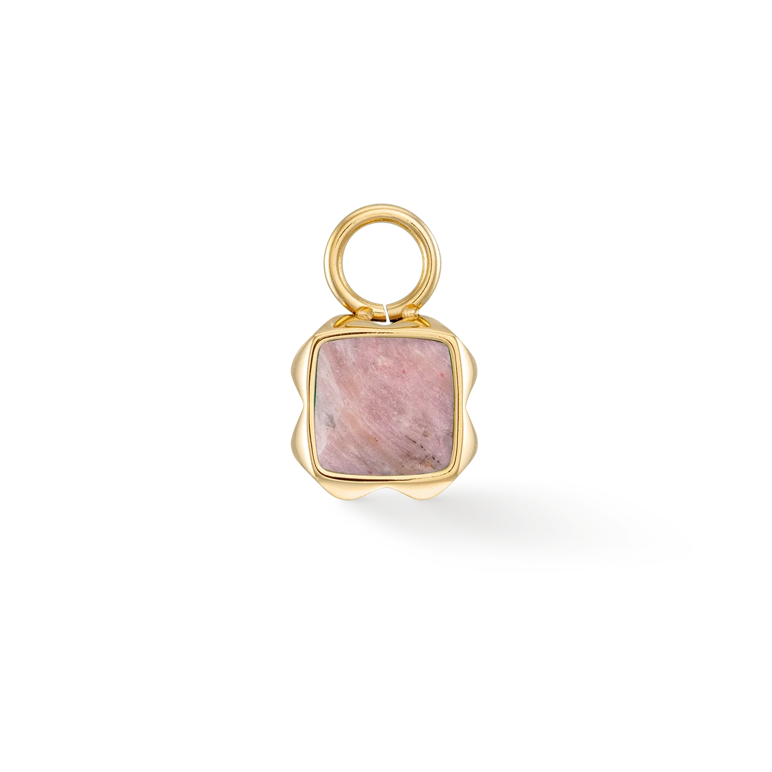 Birthstone Juillet Charm Rhodochrosite Or