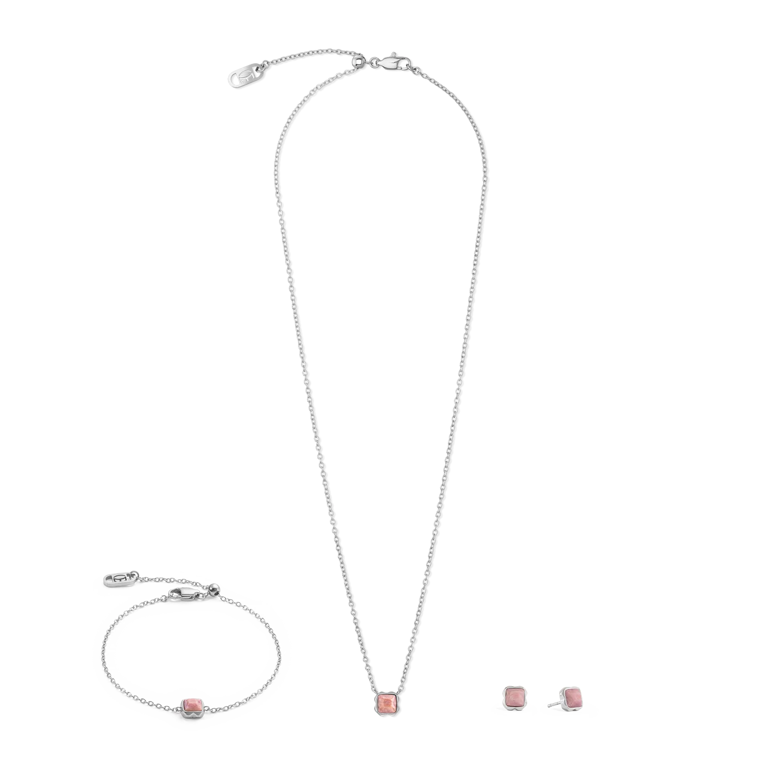 Birthstone Juillet Collier Rhodochrosite Argent - Image 3