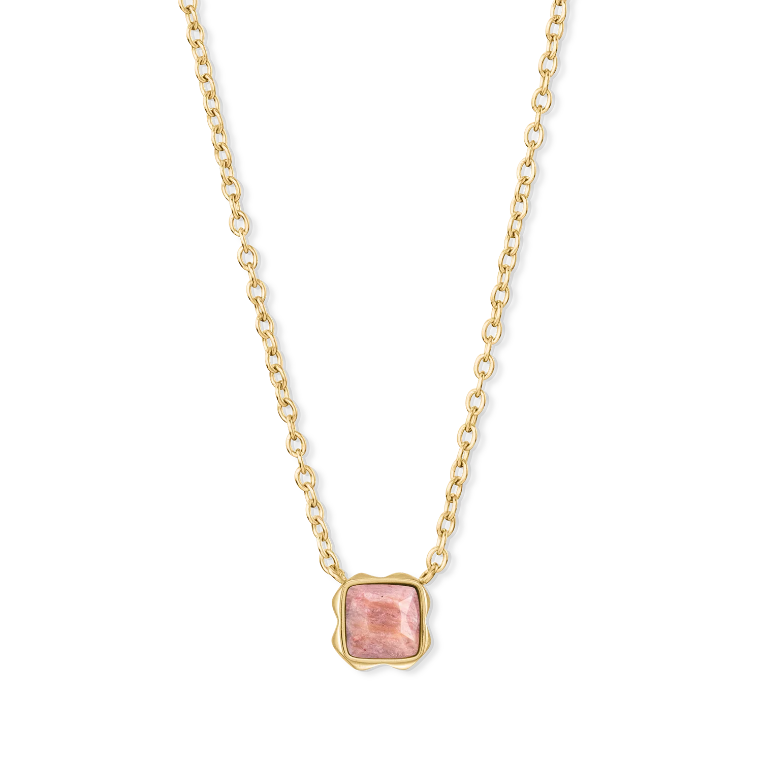 Birthstone Juillet Collier Rhodochrosite Or - Image 2
