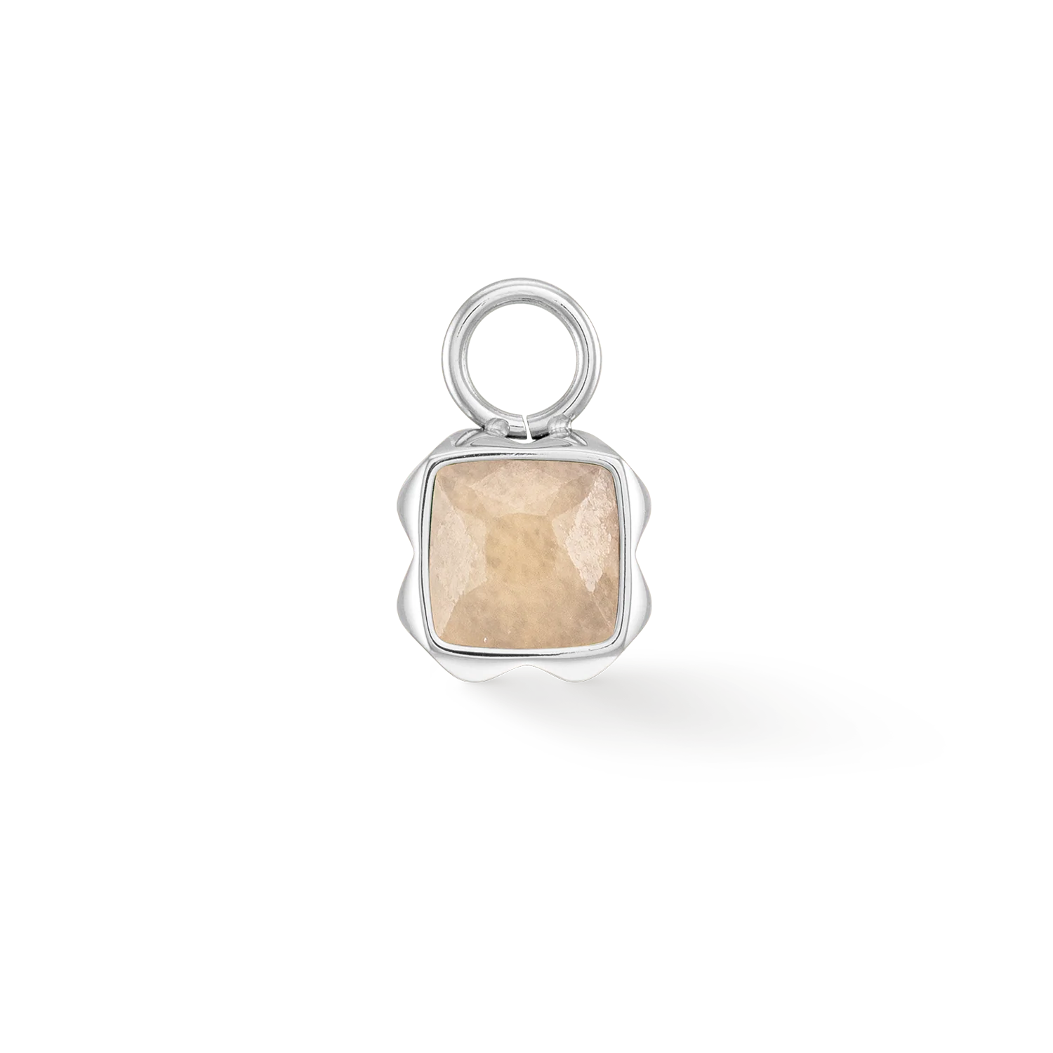 Birthstone Juin Charm Crème Jade Argent