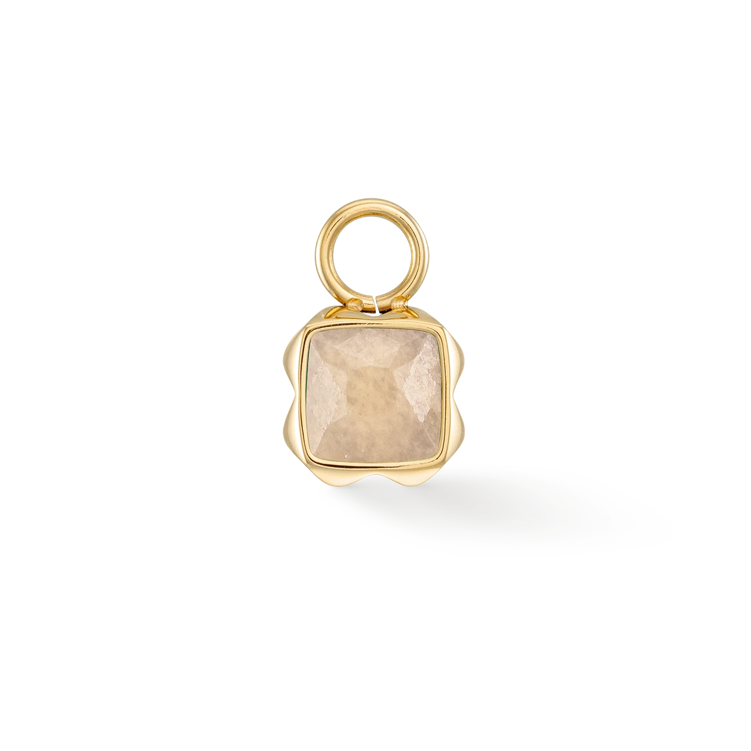 Birthstone Juin Charm Crème Jade Or