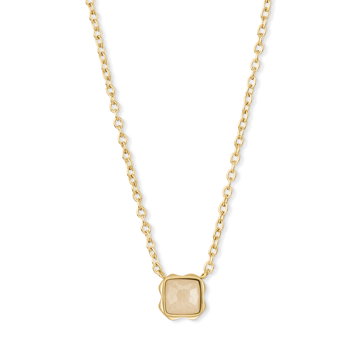 Birthstone Juin Collier Crème Jade Or - Image 2