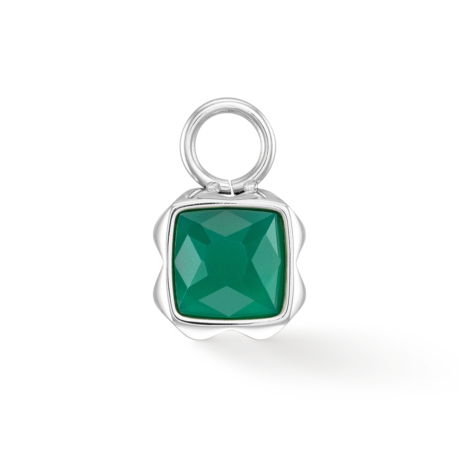 Birthstone Mai Charm Agate Verte Argent - Image 2