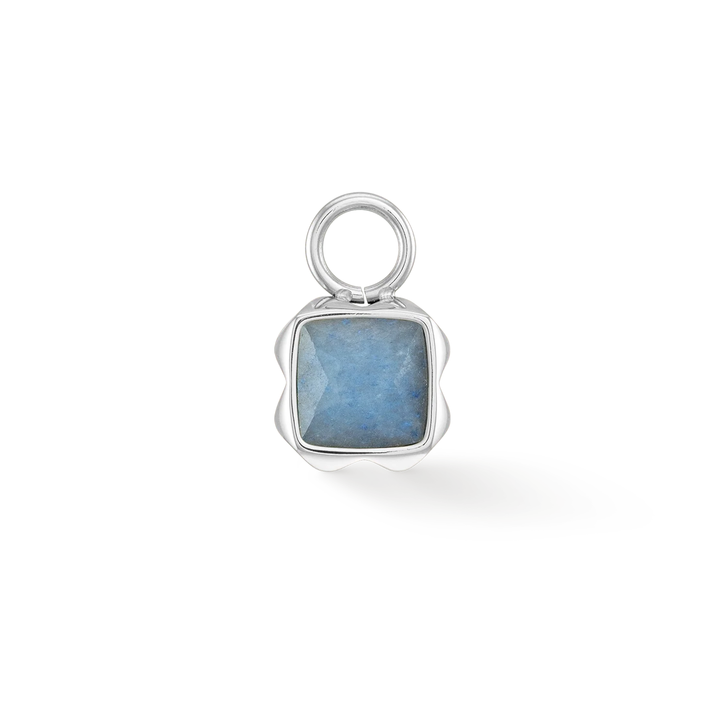 Birthstone Mars Charm Aventurine Bleue Argent