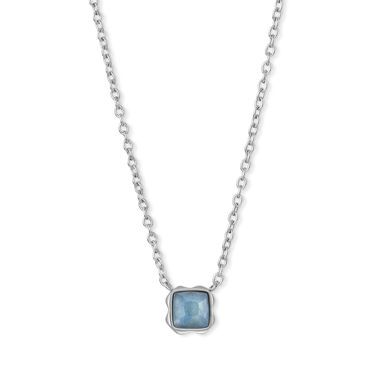 Birthstone Mars Collier Aventurine Bleue Argent - Image 2