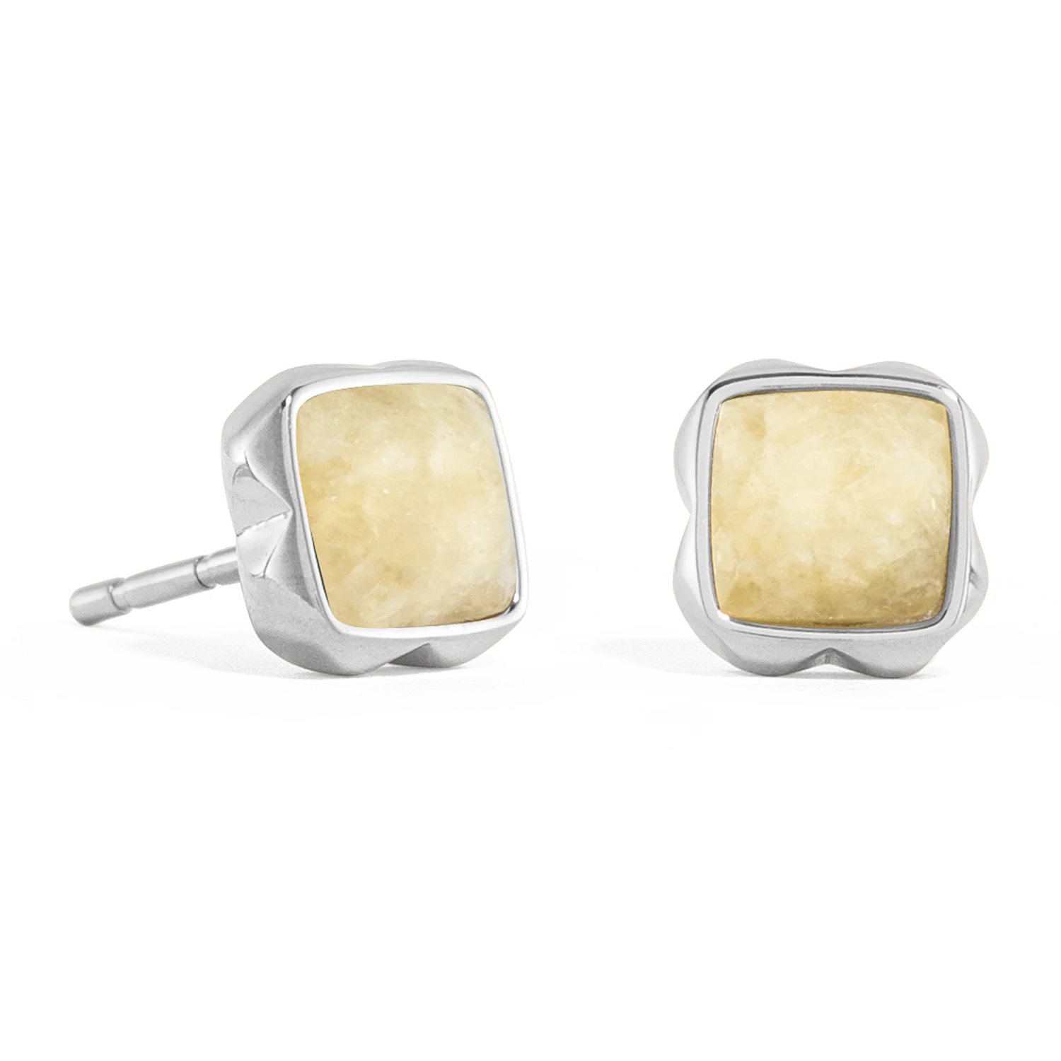 Birthstone Novembre Boucles d'oreilles Citrine Argent - Image 2