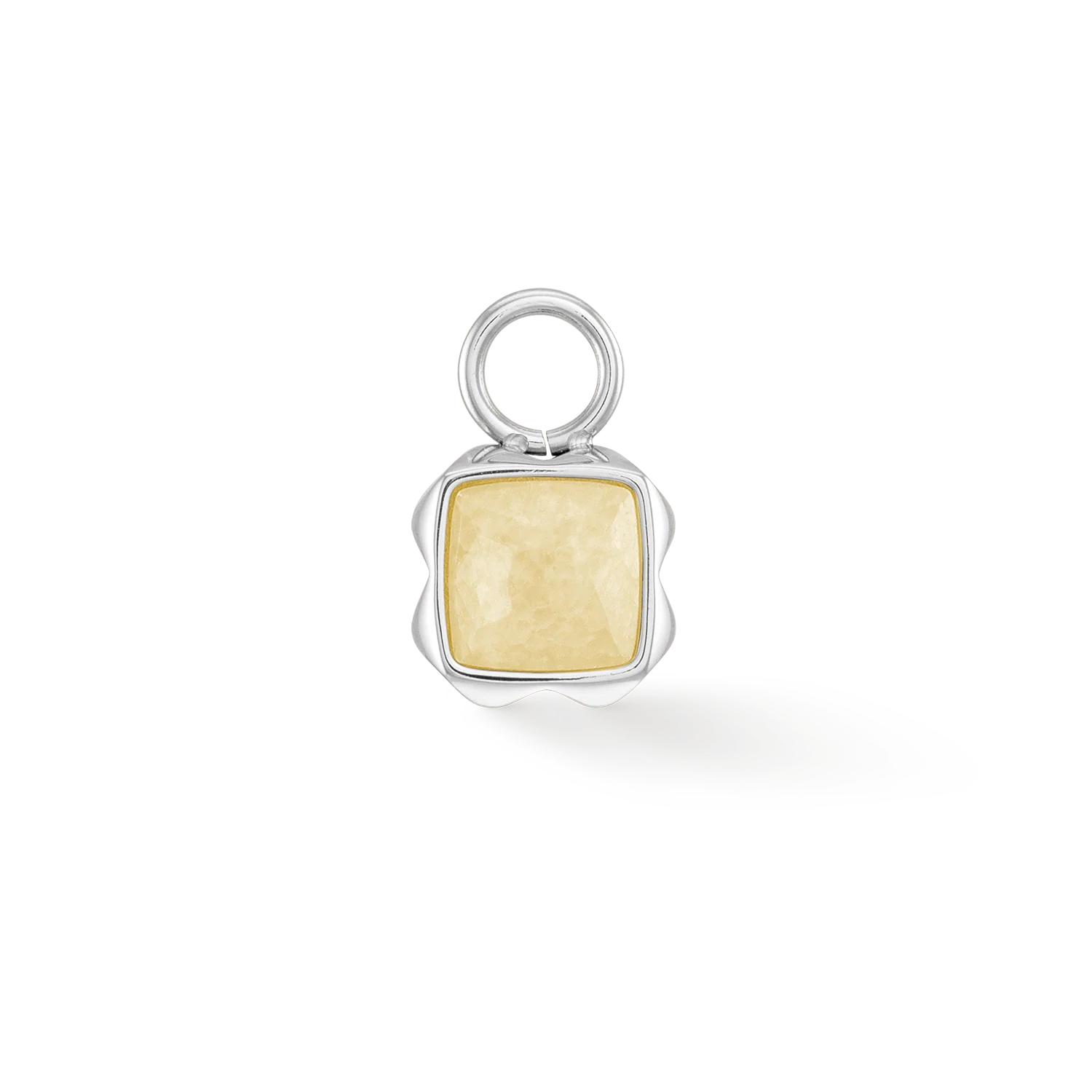 Birthstone Novembre Charm Citrine Argent