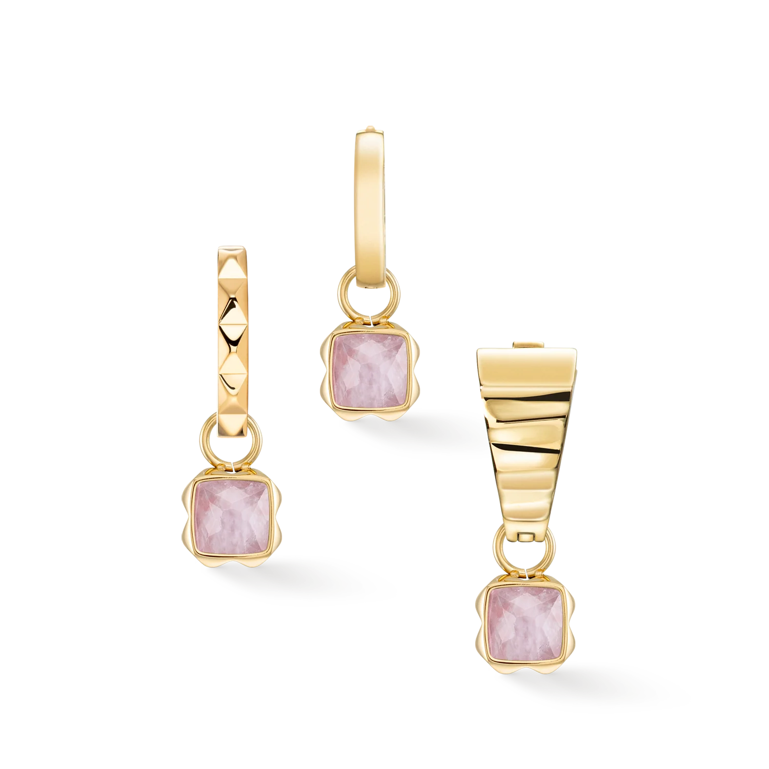 Birthstone Octobre Charm Quartz Rose Or - Image 3