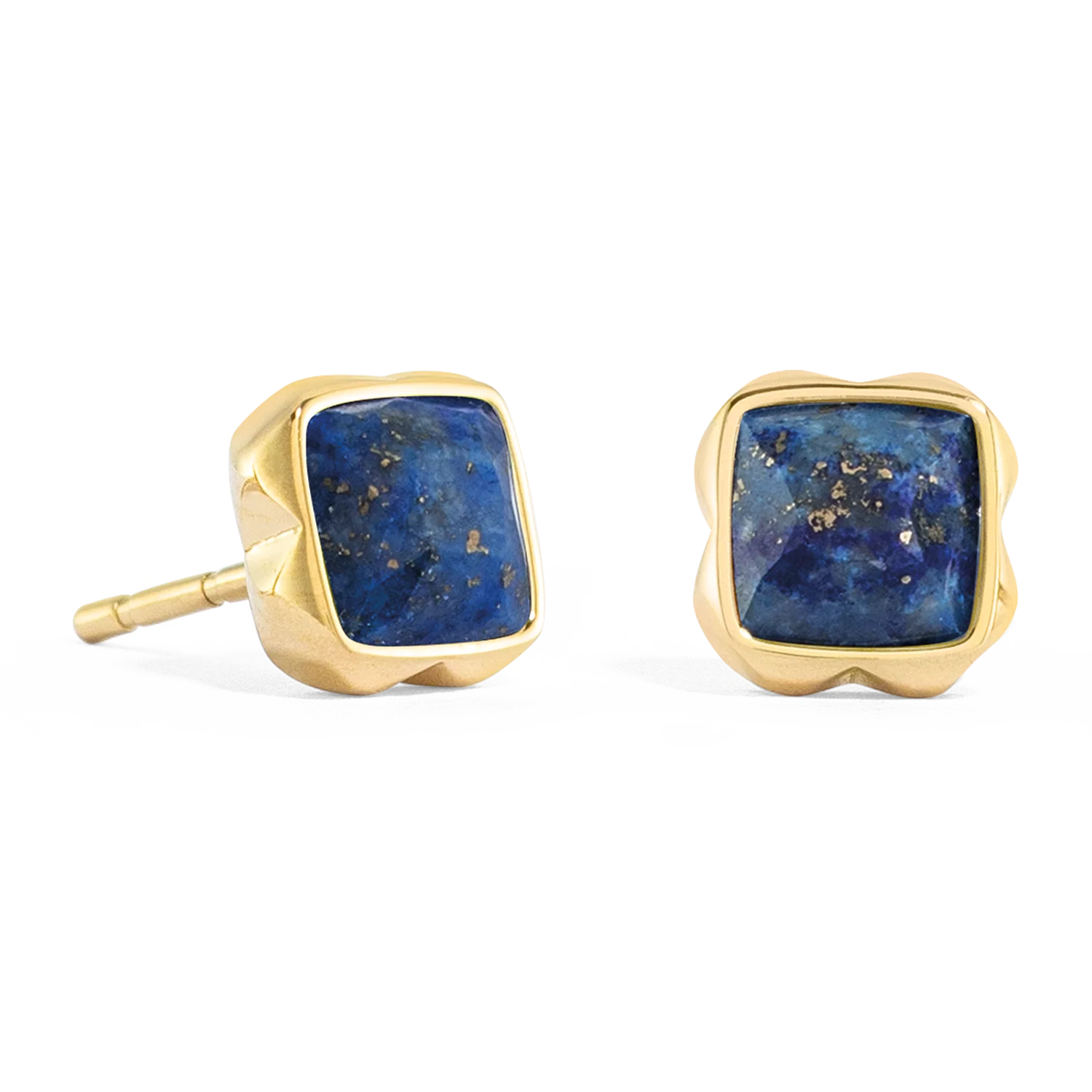 Birthstone Septembre Boucles d'oreille Lapis-lazuli Or - Image 2