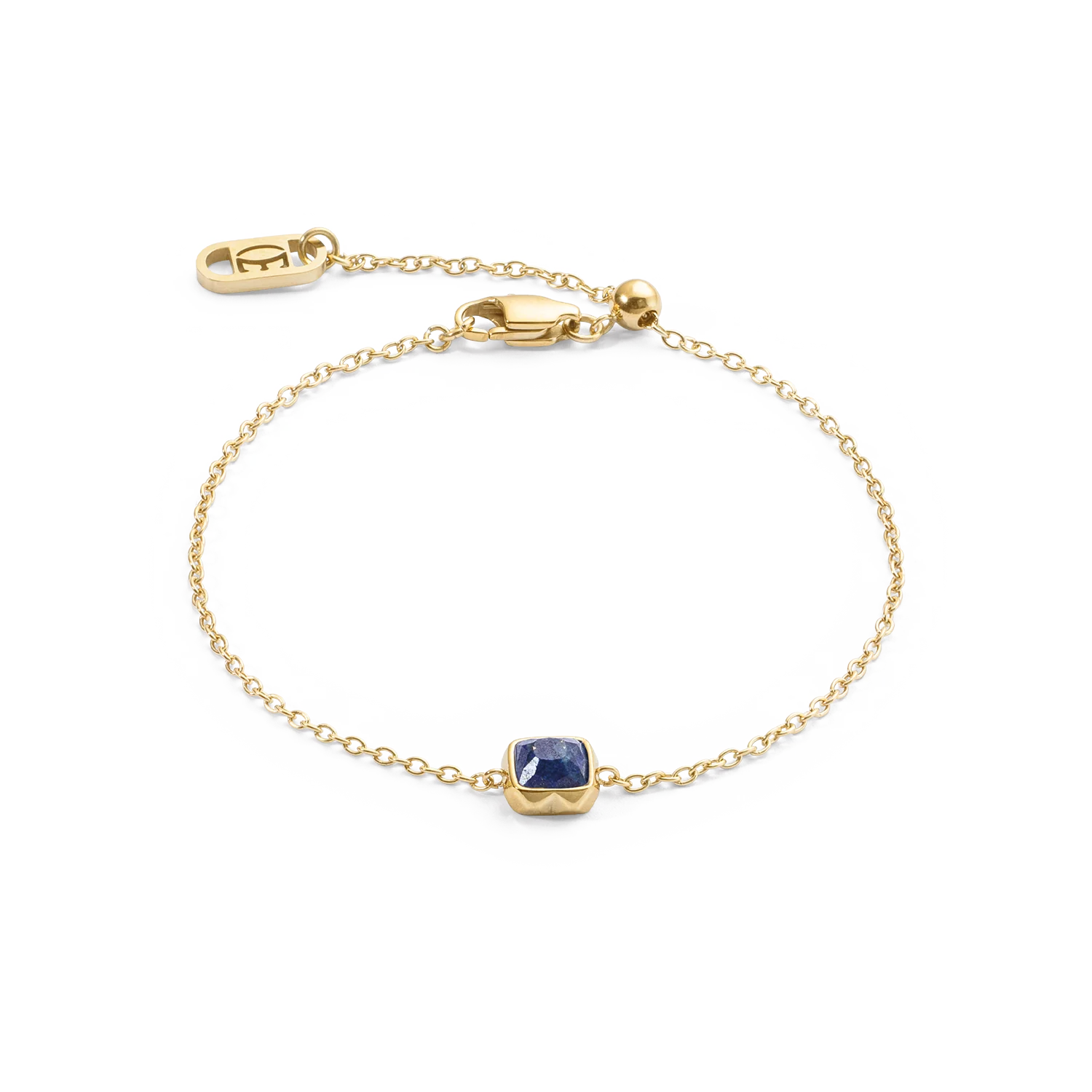 Birthstone Septembre Bracelet Lapis-lazuli Or