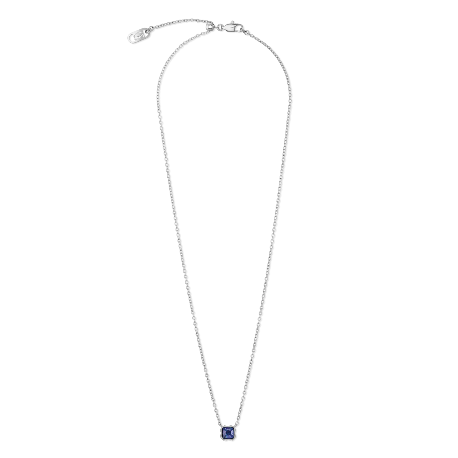 Birthstone Septembre Collier Lapis-lazuli Argent