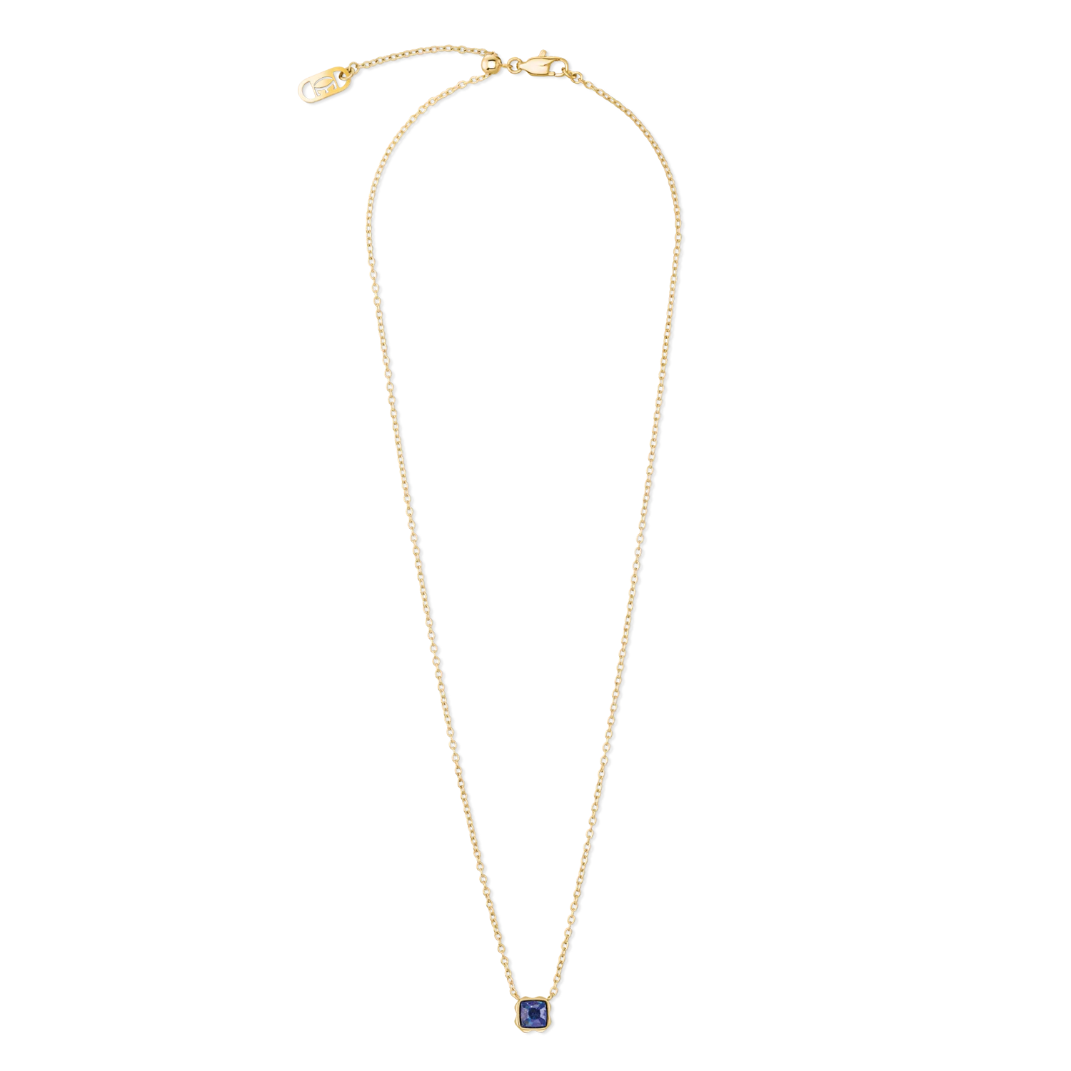 Birthstone Septembre Collier Lapis-lazuli Or