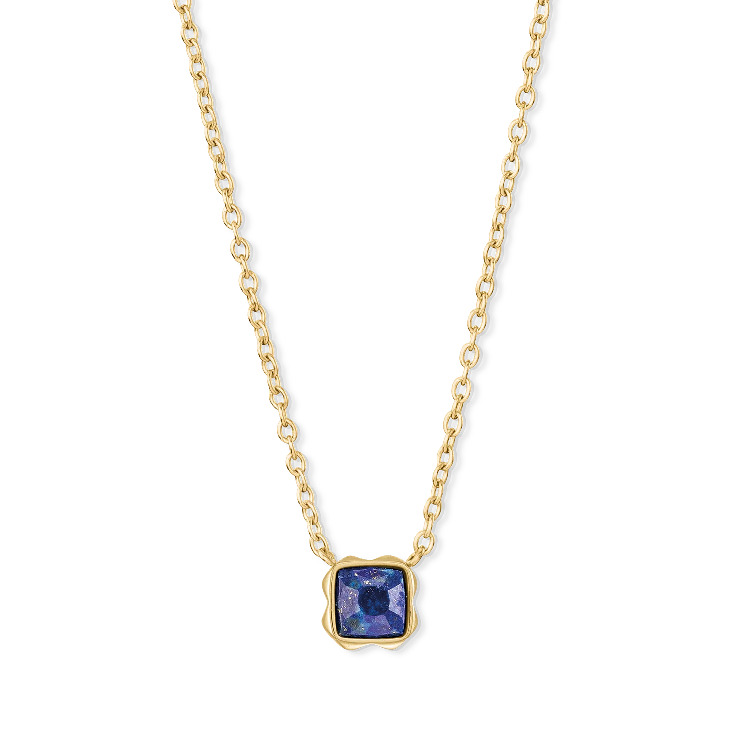 Birthstone Septembre Collier Lapis-lazuli Or - Image 2