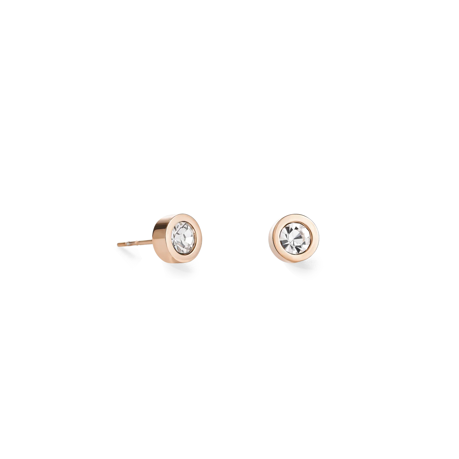 Boucles d'oreille Cristaux & acier cristal