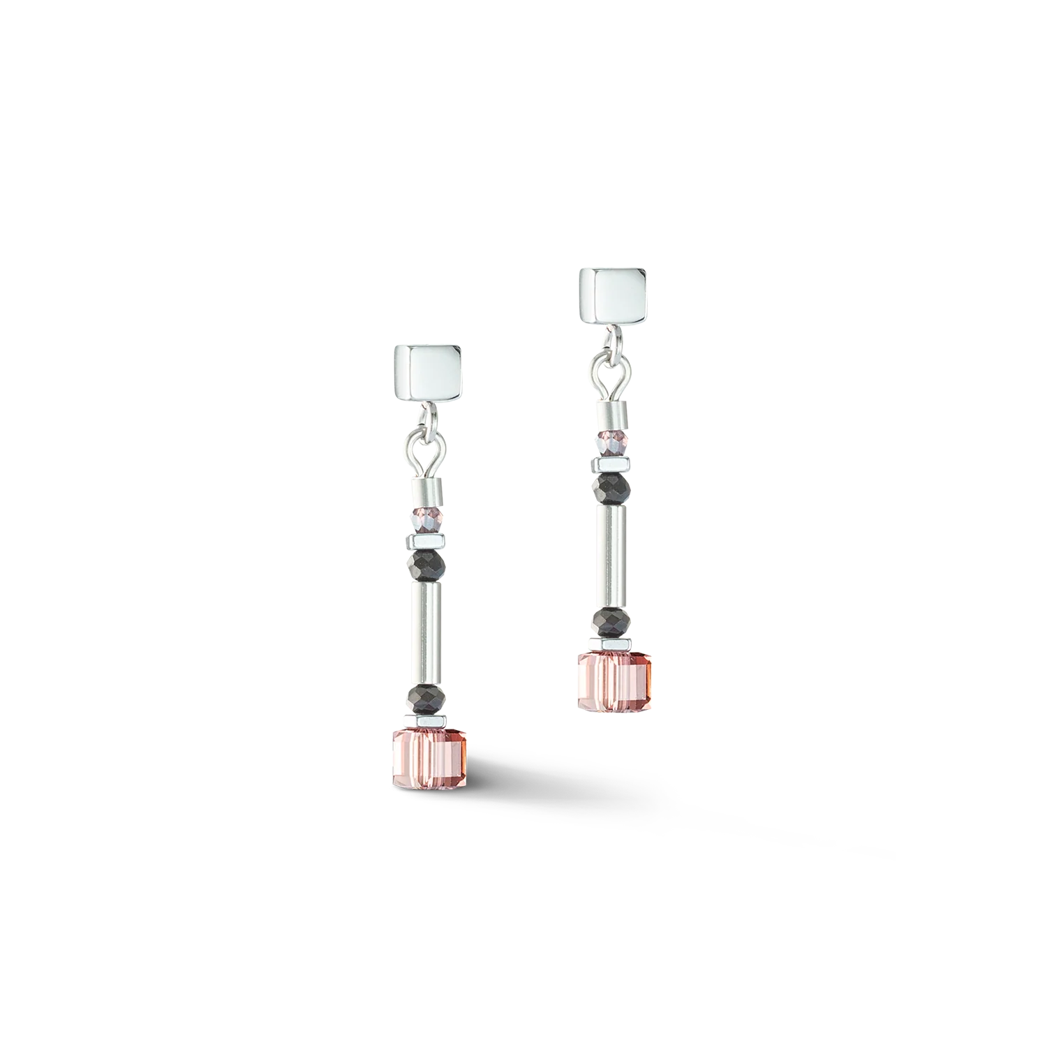 Boucles d'oreille Cube Story Minimalistic Sparkling Multicolour Art Nouveau