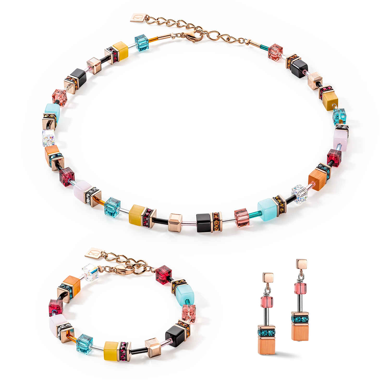 Boucles d'oreille GeoCUBE® Iconic Multicolour Expressive - Image 3