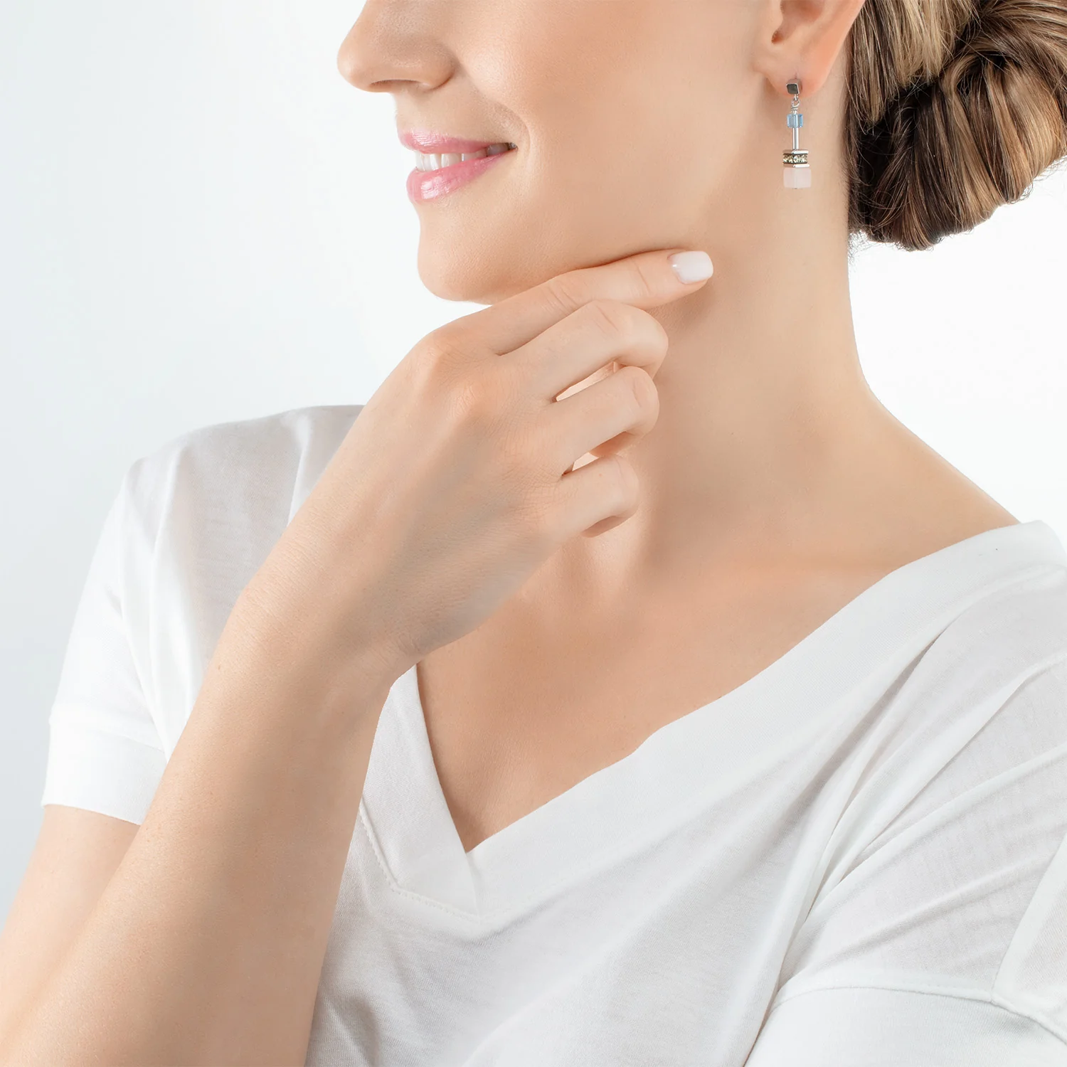 Boucles d'oreille GeoCUBE® Iconic Precious multicolour boho - Image 4
