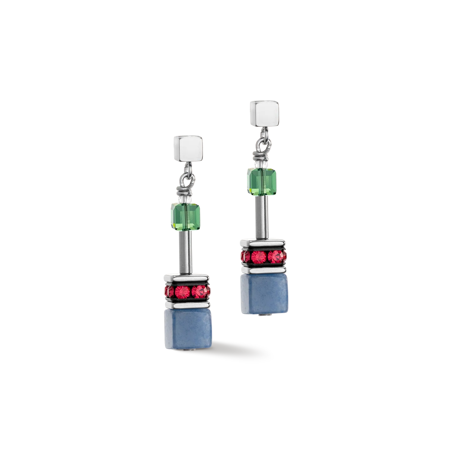 Boucles d'oreille GeoCUBE® Iconic Precious Multicolour Delight