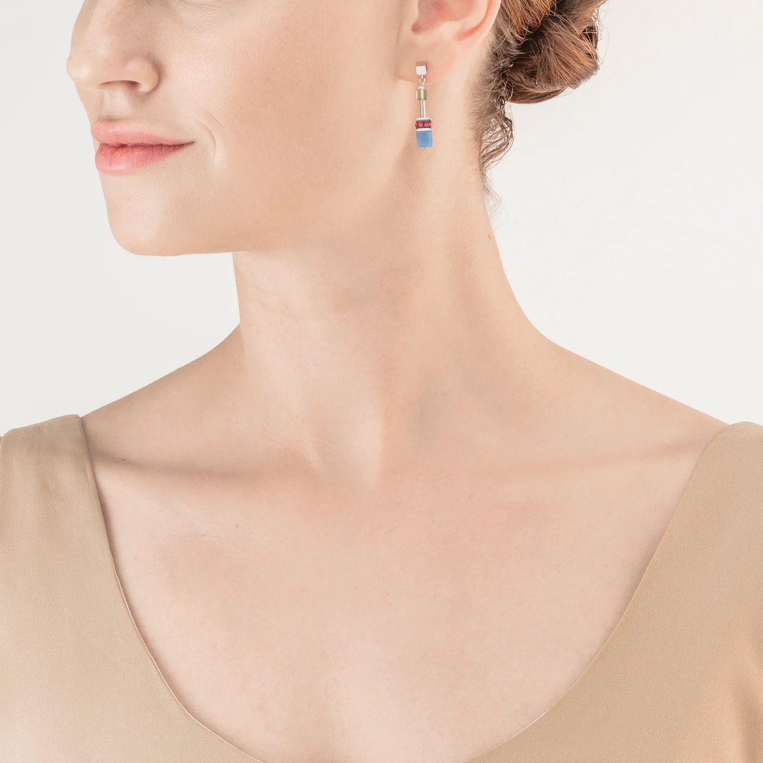 Boucles d'oreille GeoCUBE® Iconic Precious Multicolour Delight - Image 4