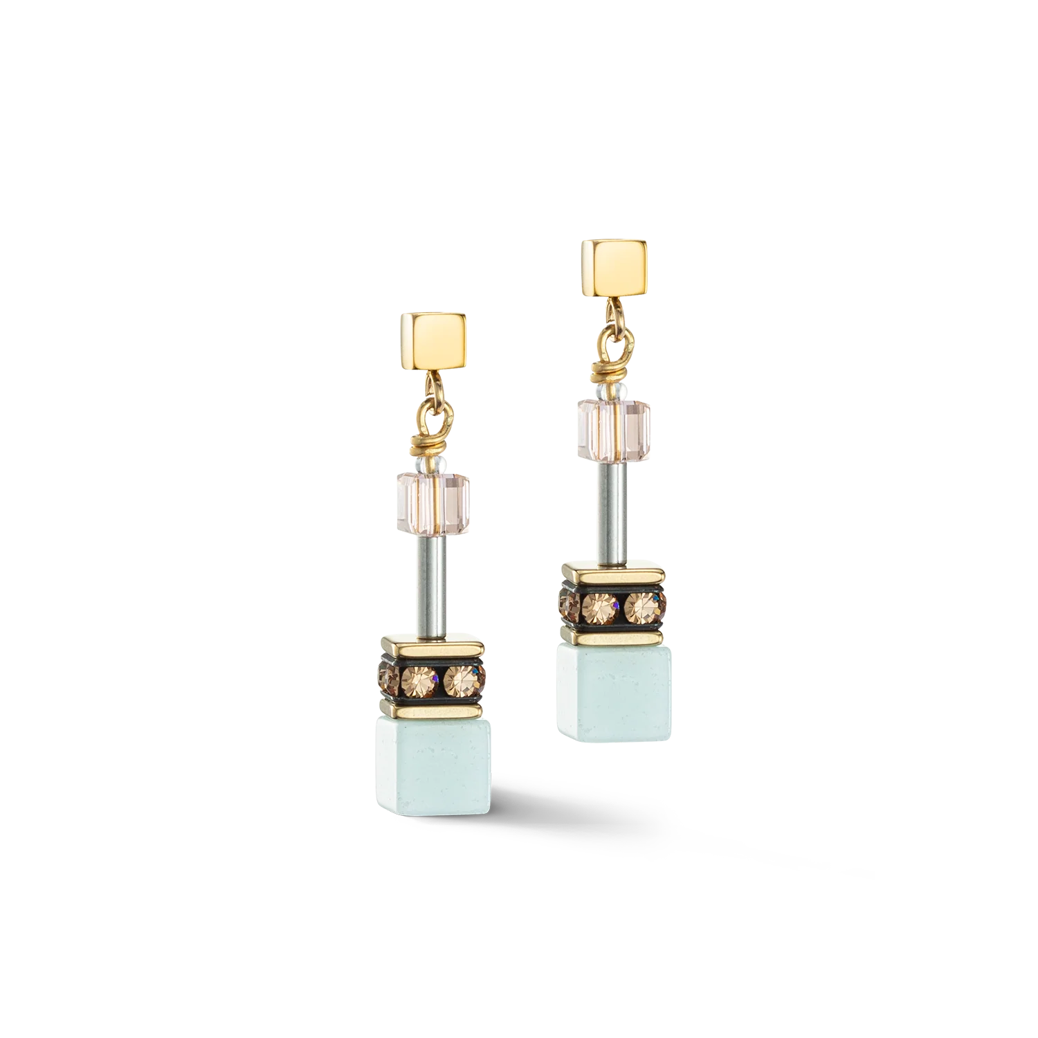 Boucles d'oreille GeoCUBE® Iconic Precious multicolour gentle