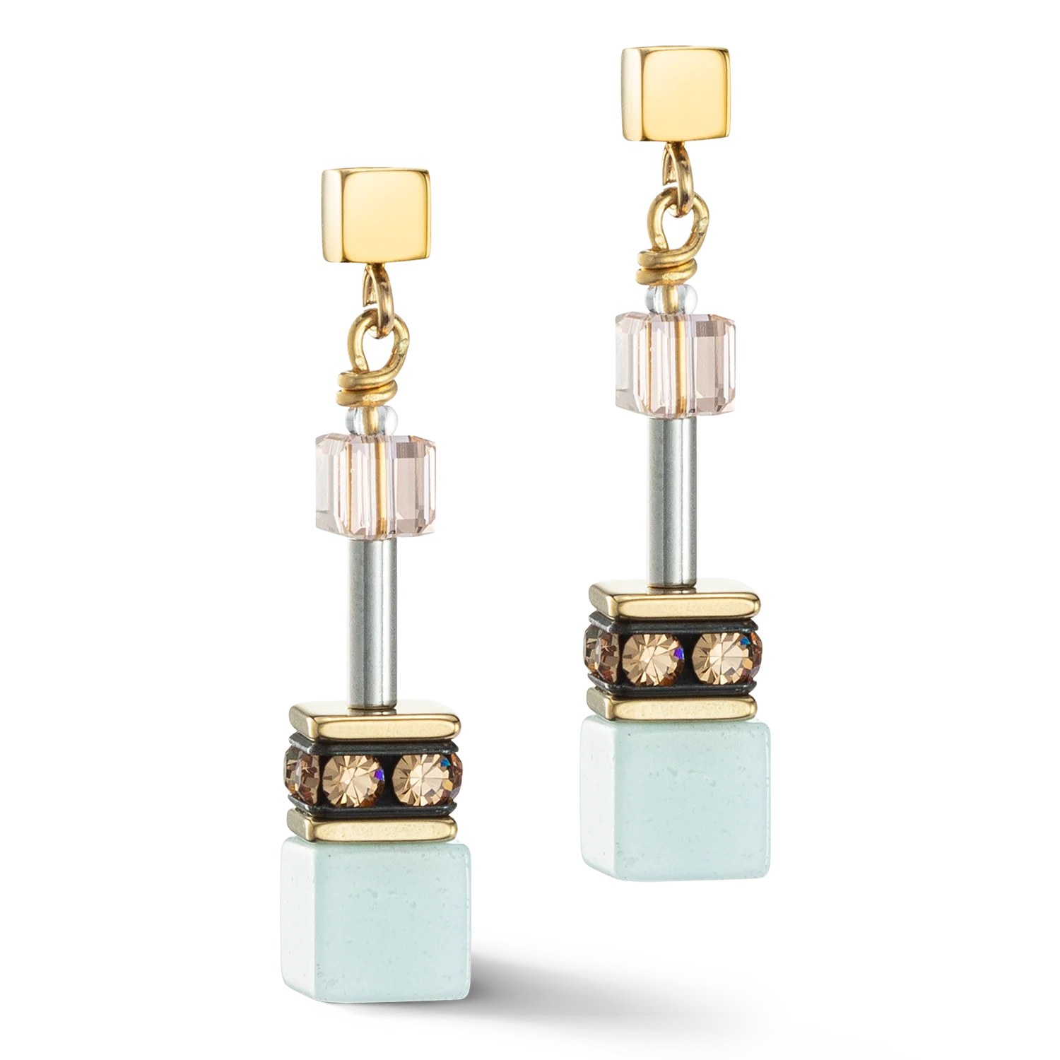 Boucles d'oreille GeoCUBE® Iconic Precious multicolour gentle - Image 2