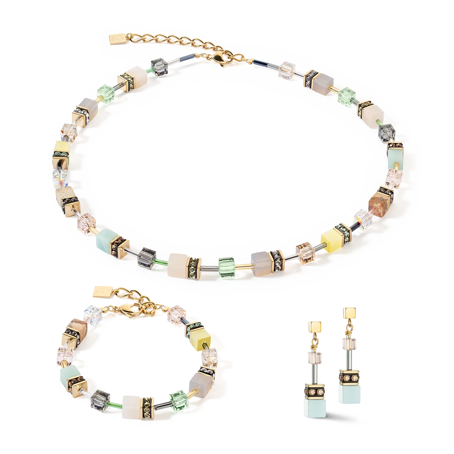 Boucles d'oreille GeoCUBE® Iconic Precious multicolour gentle - Image 3