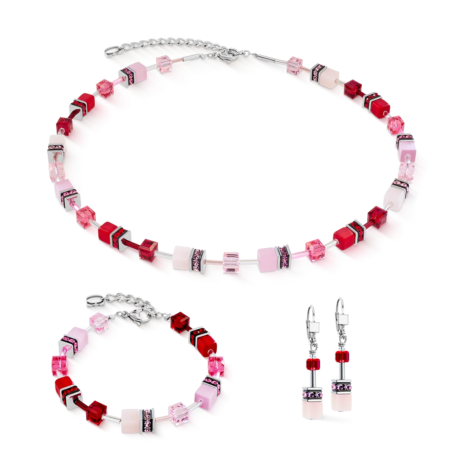 Boucles d'oreille GeoCUBE® Iconic rosé blush - Image 3