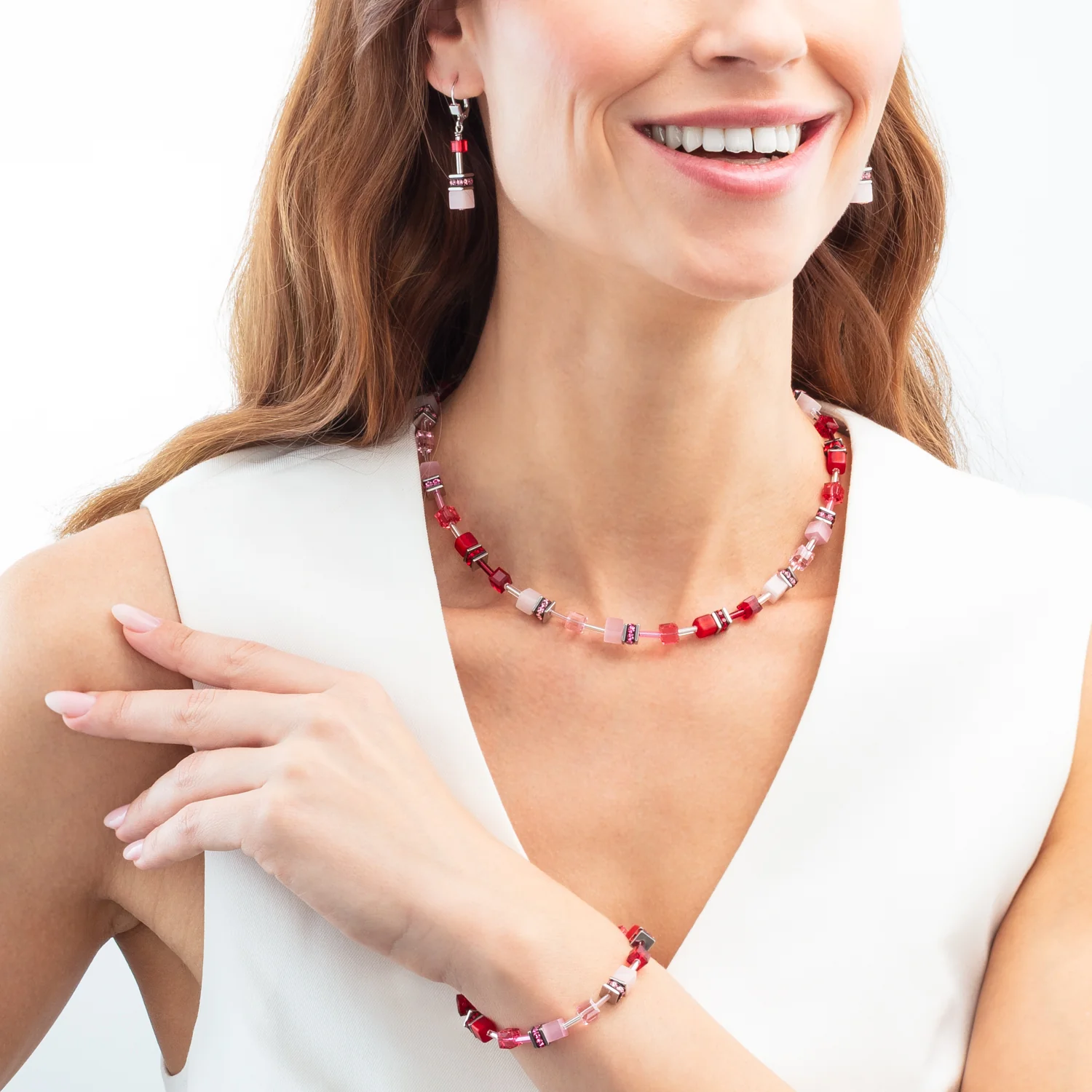 Boucles d'oreille GeoCUBE® Iconic rosé blush - Image 4