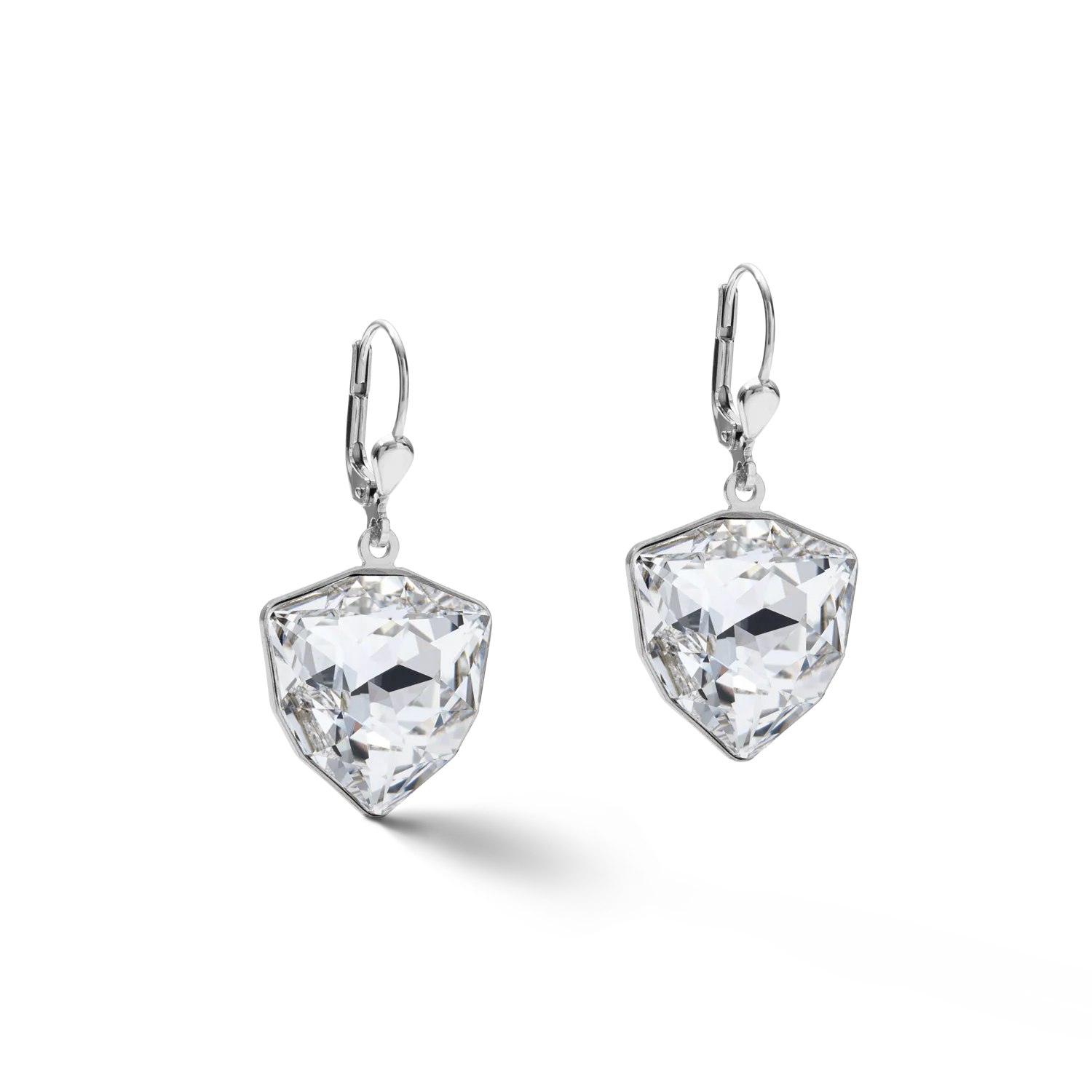 Boucles d'oreille Magic crystal & chunky chain cristal