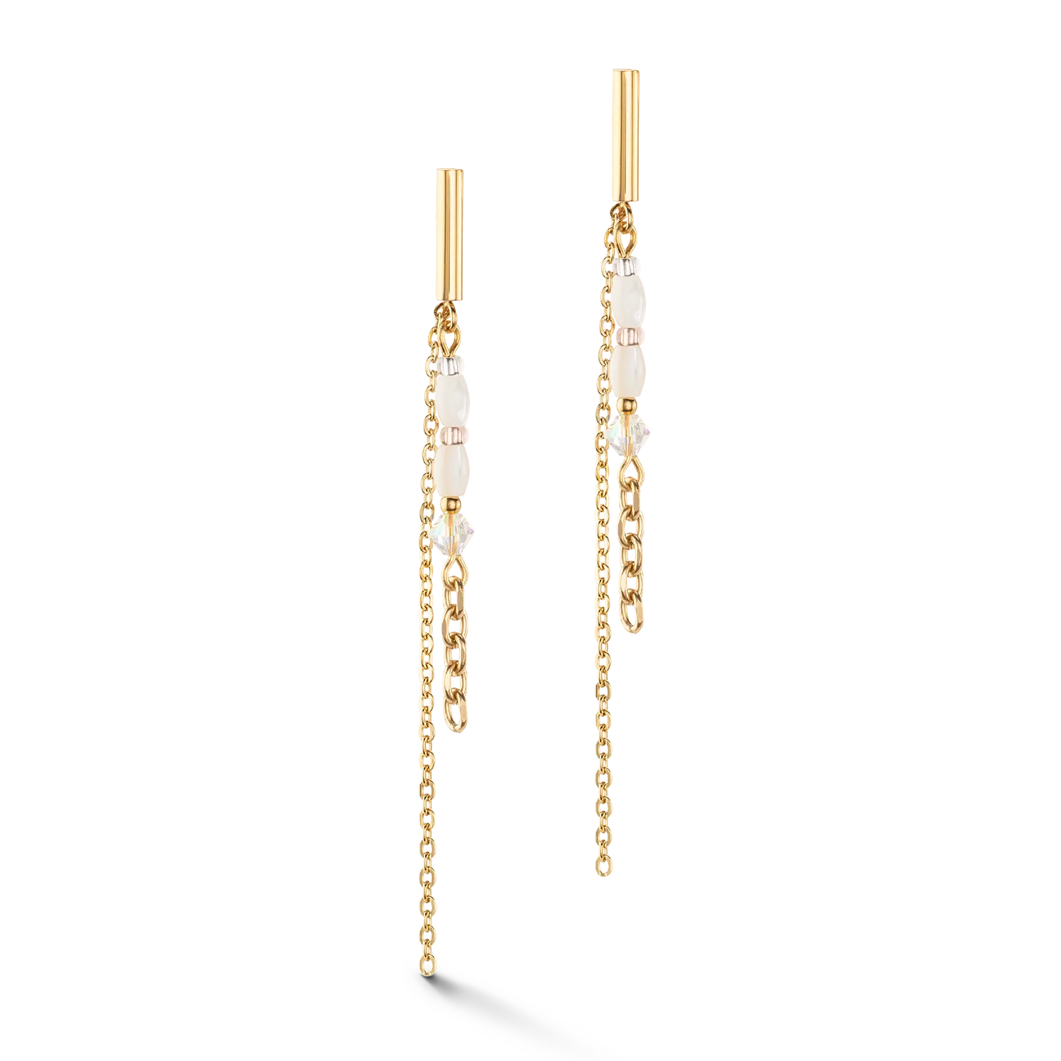 Boucles d'oreilles Brilliant Square Layer or - Image 2