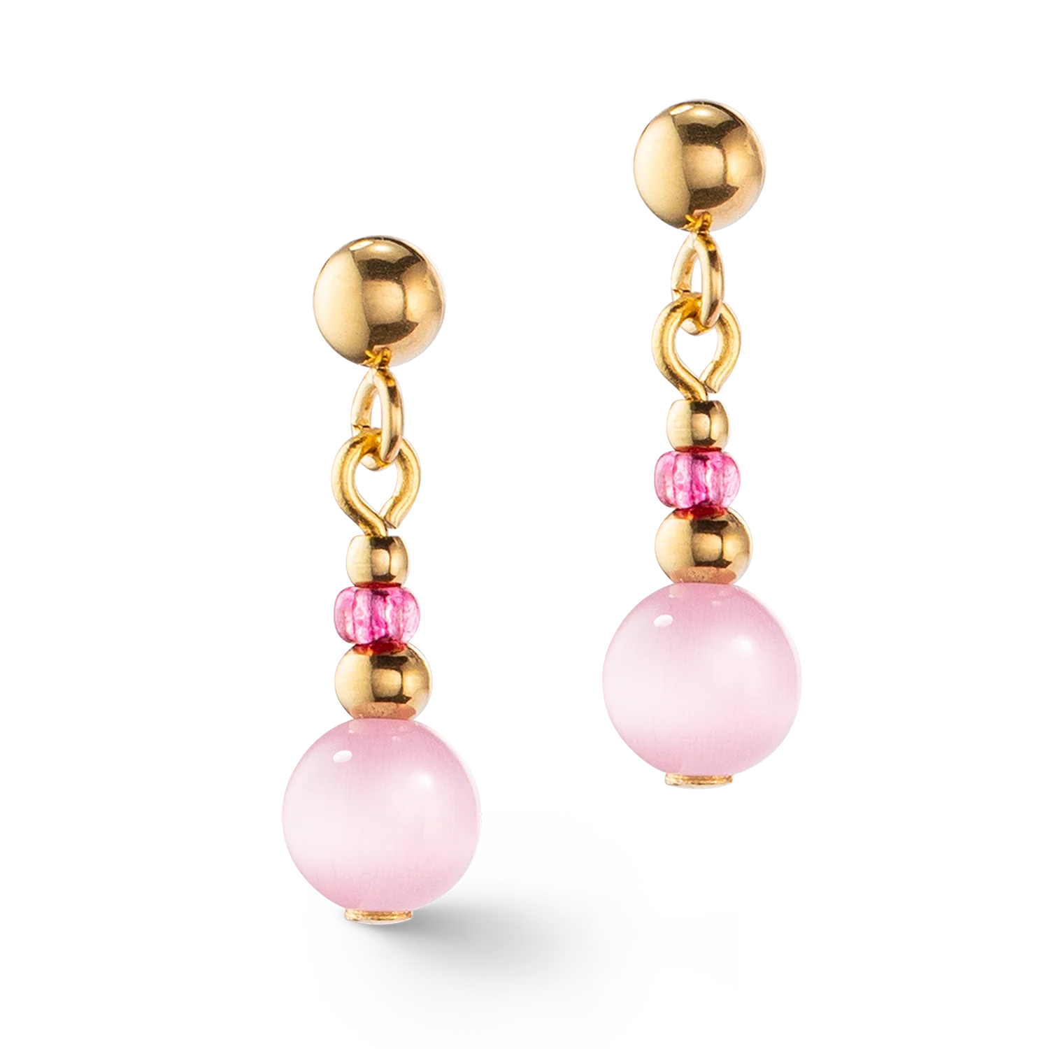 Boucles d'oreilles Candy Spheres pink - Image 2
