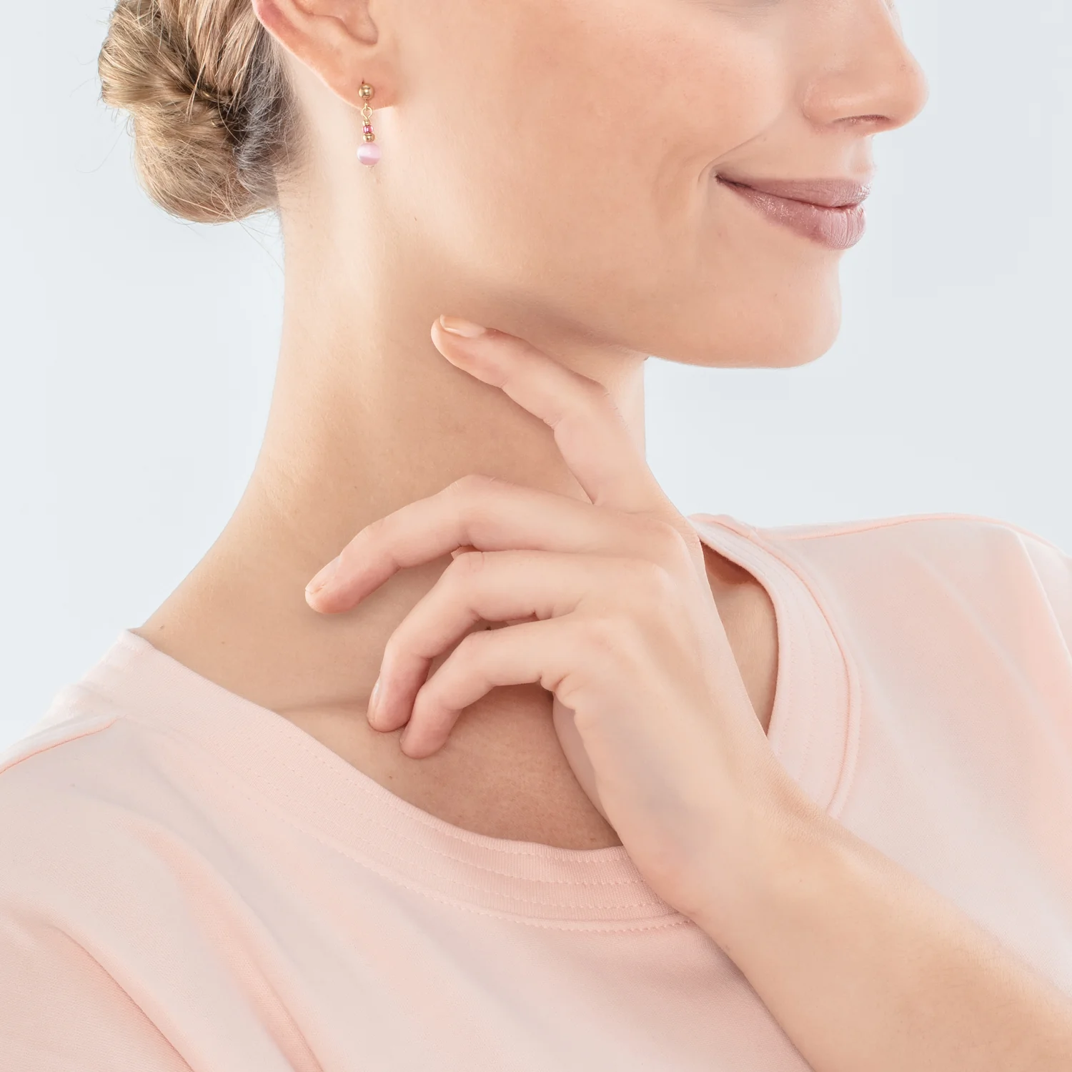 Boucles d'oreilles Candy Spheres pink - Image 4