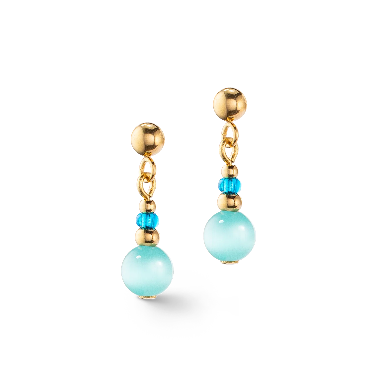 Boucles d'oreilles Candy Spheres turquoise