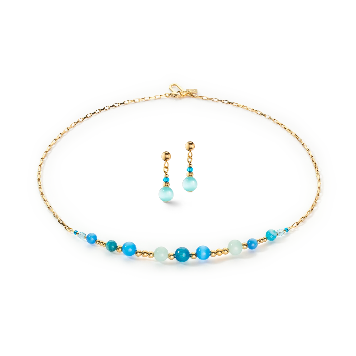 Boucles d'oreilles Candy Spheres turquoise - Image 3