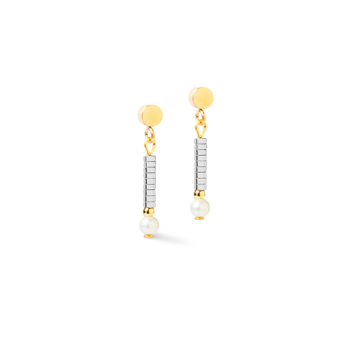 Boucles d'oreilles Edge & Grace argent-or