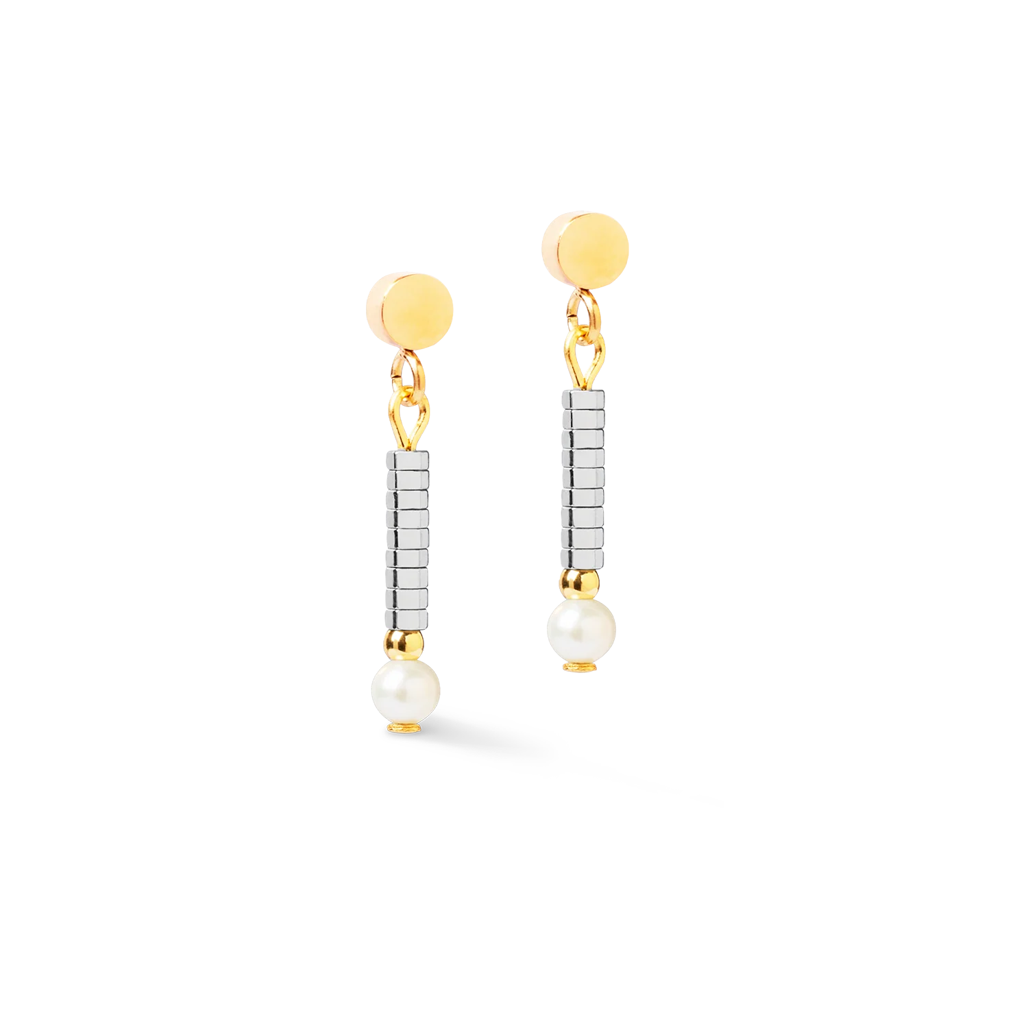 Boucles d'oreilles Edge & Grace argent-or - Image 2