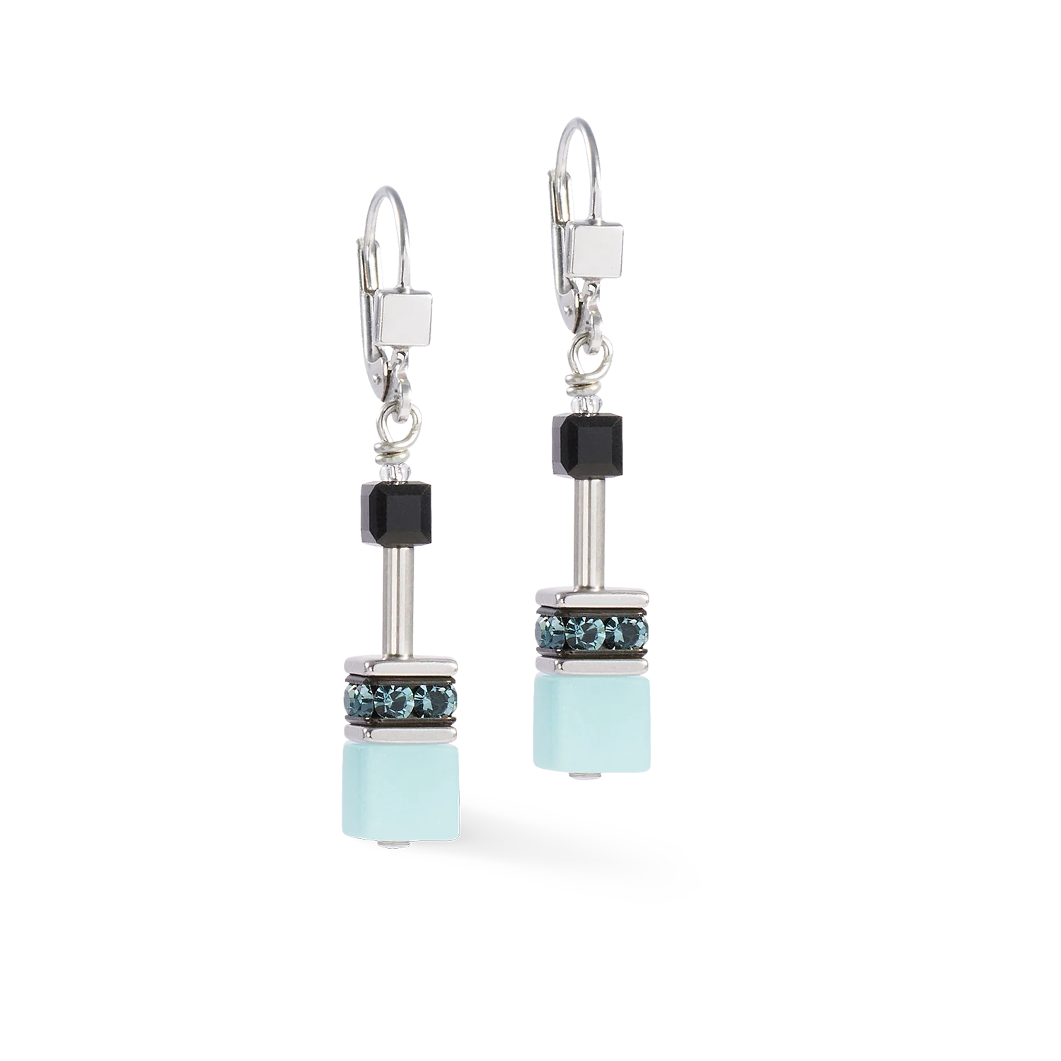 Boucles d'oreilles GeoCUBE® Iconic Ice Serenity argent - Image 2