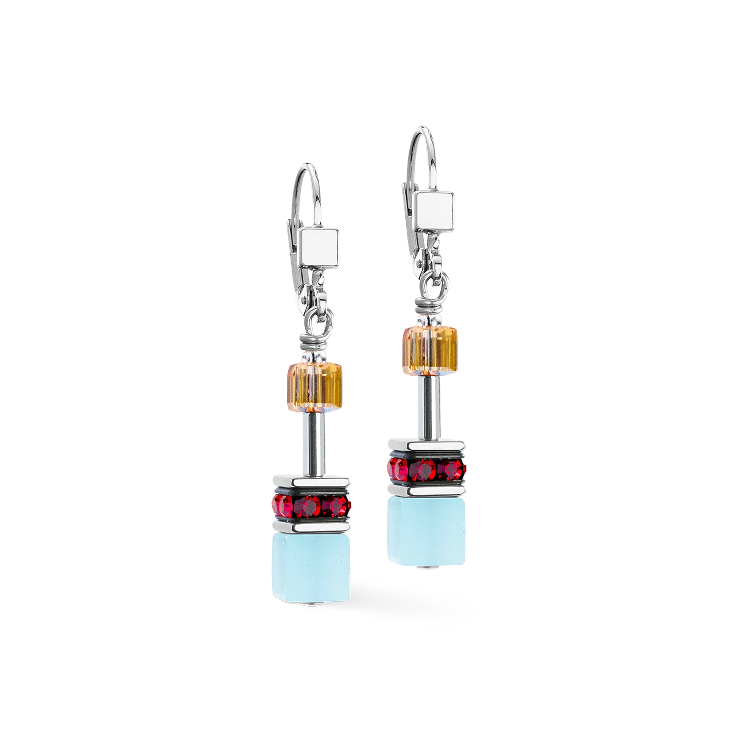 Boucles d'oreilles GeoCUBE® Iconic Love Energy argent - Image 2
